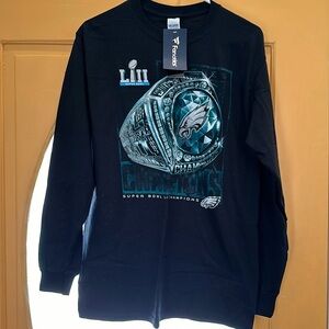 NFL Fanatics athletic mens longsleeve shirt medium new Philadelphia eagles SB